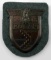 WWII GERMAN THIRD REICH KUBAN SHIELD ON WOOL