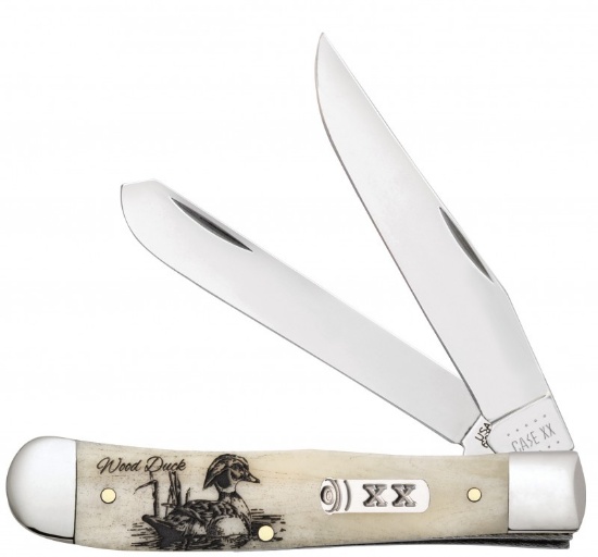 TRAPPER WOOD DUCK 6254 SPORTSMANS CASE KNIFE