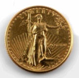1998 GOLD AMERICAN EAGLE 1/10 OZ BU COIN