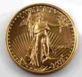 2008 GOLD AMERICAN EAGLE 1/10 OZ BU COIN