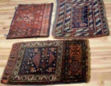 ASSORTED PARTIAL PIECES OF ANTIQUE PERSIAN WEAVES