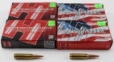 LOT 80 ROUNDS OF HORNADY 7MM 08 REM 139 GRAIN AMMO