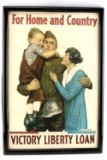 WWI US MILITARY POSTER BY ORR FOR HOME & COUNTRY