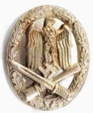 WWII THIRD REICH GERMAN GENERAL ASSAULT BADGE