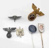 WWII GERMAN THIRD REICH  ASSORTED STICK PINS LOT