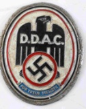 WWII GERMAN THIRD REICH DDAC AUTOMOBILE BADGE