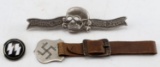 WWII GERMAN THIRD REICH WAFFEN SS BADGE LOT OF 3