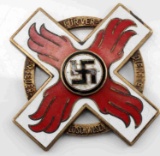 WWII GERMAN THIRD REICH FIRE BRIGADE MEDAL