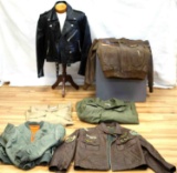 MILITARY STYLE FLIGHT SHIRTS & JACKET & PATCH LOT