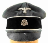 WWII THIRD REICH GERMAN WAFFEN SS CRUSHER HAT CAP