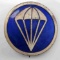 US WWII AIRBORNE PARATROOPER EM OVERSEAS CAP BADGE