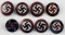 GERMAN WWII ENAMELED PARTY LAPEL BADGE LOT