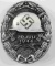 GERMAN WWII SILVER ADOLF HITLER WOUND BADGE