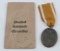 WWII GERMAN THIRD REICH WEST WALL DEFENSE MEDAL