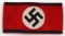 GERMAN WWII WAFFEN SS SWASTIKA OFFICERS ARM BAND