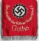 WWII GERMAN DAF LABOR SWASTIKA TRUMPET BANNER