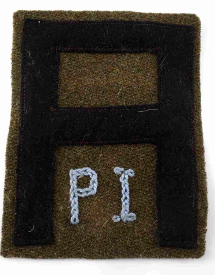 WWI US AEF 1ST ARMY P I SHOULDER PATCH