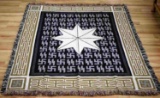 WWII GERMAN SS AROLSEN STAR RUNIC WALL TAPESTRY