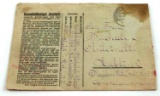 WWII GERMAN JEWISH AUSCHWITZ CAMP ENVELOPE