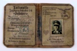 GERMAN WWII LUFTWAFFE KNIGHTS CROSS WINNER ID BOOK