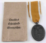 WWII GERMAN THIRD REICH WESTWALL DEFENSE MEDAL