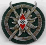 WWII GERMAN THIRD REICH HITLER YOUTH SKI BADGE