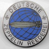 GERMAN WWII DEUTSCHE ZEPPELIN AIR SHIP BADGE