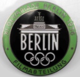 GERMAN WWII 1936 BERLIN OLYMPICS FILM MAKER BADGE