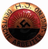 WWII GERMAN HJ DEUTSCHE ARBITER MEMBERSHIP BADGE