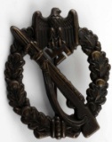 GERMAN WWII ARMY BRONZE INFANTRY ASSAULT BADGE