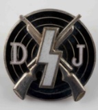 WWII GERMAN THIRD REICH YOUTH DJ MARKSMAN BADGE