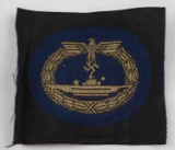 GERMAN WWII NAVAL KRIEGSMARINE U-BOAT BADGE