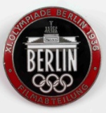 GERMAN WWII 1936 BERLIN OLYMPICS FILM MAKER BADGE