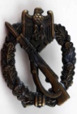 GERMAN WWII ARMY BRONZE INFANTRY ASSAULT BADGE