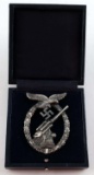 CASED GERMAN WWII LUFTWAFFE FLAK ARTILLERY BADGE