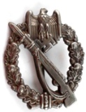 WWII GERMAN ARMY SILVER INFANTRY ASSAULT BADGE