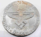 WWII GERMAN 1938 NSFK GLIDER KORPS TABLE MEDALLION