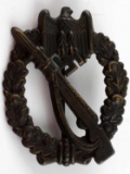 WWII GERMAN ARMY BRONZE INFANTRY ASSAULT BADGE