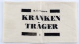 WWII GERMAN THIRD RIECH KRANKEN TRAGER ARMBAND