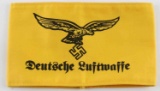 WWII GERMAN THIRD REICH DEUTSCHE LUFTWAFFE ARMBAND