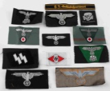 WWII GERMAN THIRD REICH SS & AFRIKAKORPS PATCHES