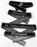 GERMAN WWII WAFFEN SS EM CUFF TITLE LOT