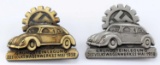 WWII GERMAN 1938 VOLKSWAGEN PLANT WORKS BADGES LOT