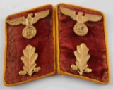 WWII GERMAN POLITICAL LEADER OFFFICERS COLLAR TABS