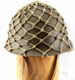 WWII JAPAN ARMY COMBAT HELMET WITH NETTING & LINER