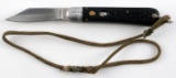 WWII US AIRBORNE PARATROOPER JUMP KNIFE & LANYARD