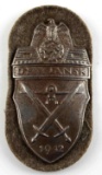 WWII GERMAN THIRD REICH DEMJANSK SLEEVE SHIELD