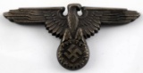 WWII GERMAN THIRD REICH OFFICER'S VISOR CAP EAGLE