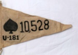 WWII GERMAN THIRD REICH SUBMARINE KILL PENNANTS