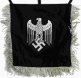 WWII GERMAN THIRD REICH HEER EAGLE TRUMPET BANNER